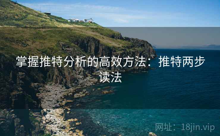 掌握推特分析的高效方法：推特两步读法