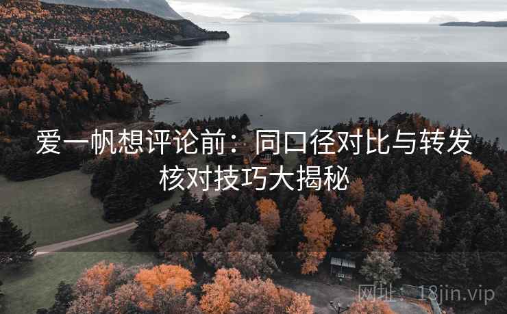 爱一帆想评论前：同口径对比与转发核对技巧大揭秘